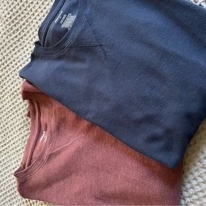 Long Sleeve Waffle Shirts